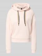 BOSS Regular Fit Hoodie mit Logo-Detail in Rosa, Größe L
