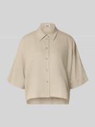 Drykorn Relaxed Fit Bluse aus Leinen-Viskose-Mix in Hellgruen, Größe 3...