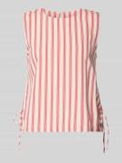 Vila Blusentop aus Viskose-Mix mit seitlicher Schnürung in Rot, Größe ...