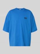 American Vintage T-Shirt mit Logo-Print Modelll 'GIXY' in Hellblau, Gr...