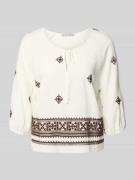 Christian Berg Woman Selection Bluse aus Viskose-Mix mit 3/4-Arm in Ec...