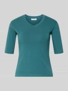 Christian Berg Woman T-Shirt mit Rundhalsausschnitt in Petrol, Größe L