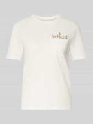 Only Regular Fit T-Shirt aus reiner Baumwolle Modell 'POLLY' in Offwhi...