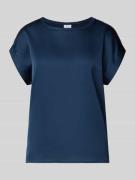 Vila T-Shirt aus Satin Modell 'ELLETTE' in Marine, Größe 34