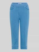 Raphaela By Brax Slim Fit Caprihose aus Baumwoll-Mix in Blau, Größe 38