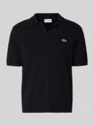 Lacoste Regular Fit Poloshirt aus Baumwoll-Mix in Dunkelblau, Größe L