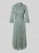 Christian Berg Woman Midikleid mit Hemdblusenkragen in Dunkelgruen, Gr...