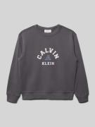 Calvin Klein Jeans Regular Fit Sweatshirt mit Logo-Print Modell 'Varsi...
