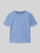 Calvin Klein Jeans Regular Fit T-Shirt aus reiner Baumwolle in Hellbla...