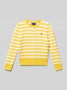Polo Ralph Lauren Kids Strickjacke mit Knopfleiste in GELB, Größe 104