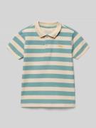 Blue Seven Poloshirt mit Stitching in Tuerkis, Größe 128