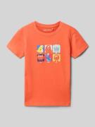 Blue Seven Regular Fit T-Shirt mit Motiv-Print in Rot, Größe 104