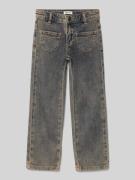 Steiff Straight Fit Jeans mit aufgesetzten Taschen in Black, Größe 116