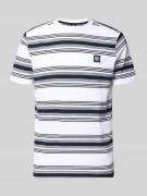Lerros T-Shirt mit Label-Patch und Rundhalsausschnitt in Offwhite, Grö...