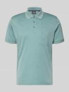 RAGMAN Relaxed Fit Poloshirt aus Baumwoll-Mix in Mint, Größe L