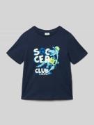 s.Oliver RED LABEL Regular Fit T-Shirt aus reiner Baumwolle in Marine,...