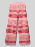 Garcia Straight Fit Stoffhose in Strick-Optik in Koralle, Größe 140