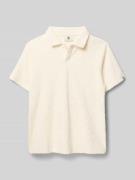 Garcia Regular Fit Poloshirt mit Strukturmuster in Ecru, Größe 140