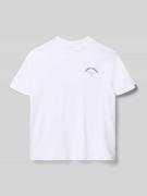 Garcia Regular Fit T-Shirt mit Statement-Print in Weiss, Größe 140