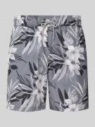 Blend Badehose im Allover-Look Modell 'REINOLD' in Beige, Größe L