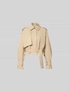 Iro Jacke aus reiner Viskose Modell 'ZYNIA' in Beige, Größe 34