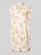 Emily Van den Bergh Hemdblusenkleid aus Baumwolle mit V-Ausschnitt in ...