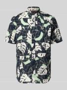 PME Legend Slim Fit Freizeithemd im Allover-Look mit Kentkragen in Mar...