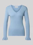 MICHAEL Michael Kors Slim Fit Pullover aus Woll-Mix in Hellblau, Größe...