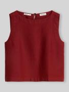 Marc O'Polo Regular Fit Blusentop aus reinem Leinen in Bordeaux, Größe...