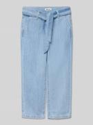 Steiff Baggy Fit Jeans mit Bindegürtel in Blau, Größe 116