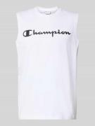 CHAMPION Top mit Logo und Rundhalsausschnitt in Weiss, Größe L
