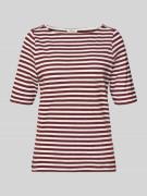 s.Oliver RED LABEL Slim Fit T-Shirt aus reiner Baumwolle in Bordeaux, ...