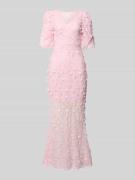 YAS Abendkleid mit Applikationen Modell 'BEATE' in Rosa, Größe M