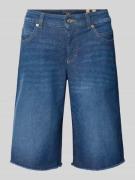 MAC Jeansshorts mit Fransen Modell 'Rich' in Marine, Größe 32
