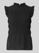Soyaconcept Blusentop mit Rüschenkragen Modell 'CATH' in BLACK, Größe ...