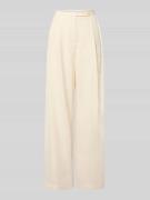 Jake*s Collection Bundfaltenhose aus Viskose-Mix mit Knopfverschluss i...