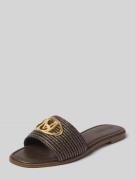 Steve Madden Slipper mit Logo-Detail Modell 'Kora' in Dunkelbraun, Grö...