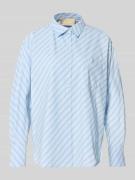 JJXX Relaxed Fit Bluse mit Brusttasche in Hellblau, Größe L