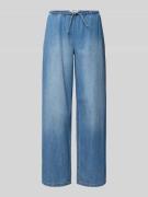 Only Wide Leg Jeans aus Baumwoll-Lyocell-Mix Modell 'LARIA' in Jeansbl...