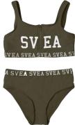 Svea Sportig Bikini mit Reißverschluss, Army Green, 110