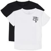 Luca &  Lola Ettore T-Shirt 2er-Pack, White/Black 110–116