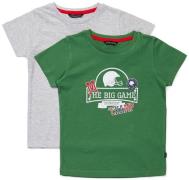 Luca &  Lola San Marino T-Shirt 2er-Pack, Green/Grey 98-104