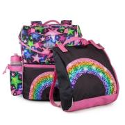 Jeva Intermediate Kinder Rucksack 21L, Shimmer Rainbow