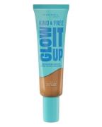 Rimmel London Kind & Free Glow It Up Moisturising Skin Tint 400 Natura...