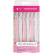 Brushworks Angled Dermaplaners (Pack of 6)