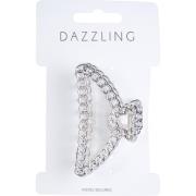 Dazzling Colored Hair Clip Silver