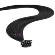 Poze Hairextensions Keratin Standard Extensions 40 cm 1N Midnight