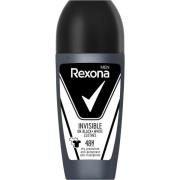 Rexona Men 48h Invisible black + white roll-on 50 ml