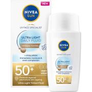 NIVEA SUN UV Face Daily Fluid Medium Tinted SPF 50+ 40 ml