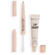 Revolution Beauty London Lip Shape Kit Warm Nude